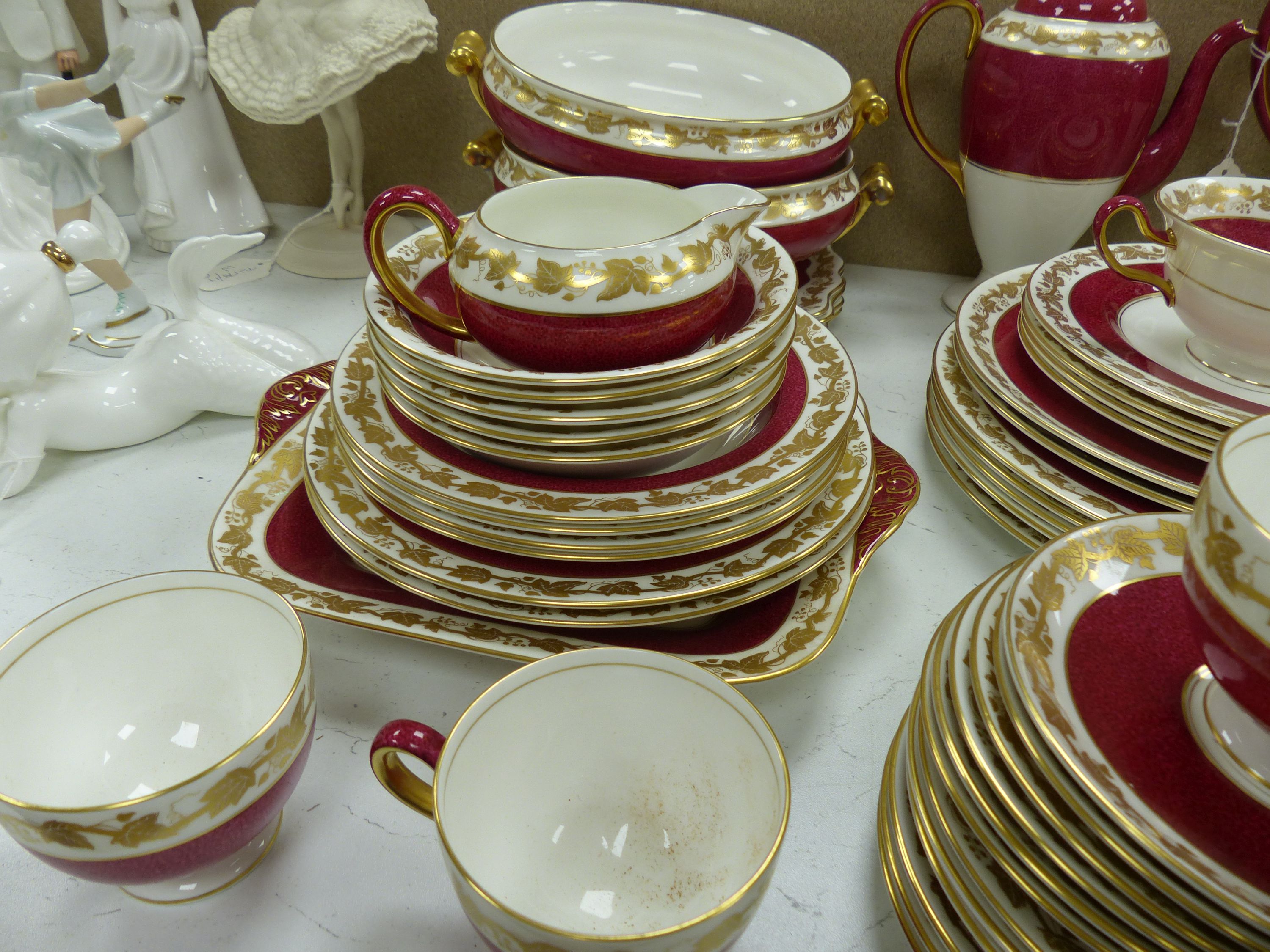 A Wedgwood 'Whitehall' pattern bone china dinner and coffee service
